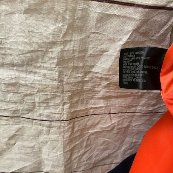 Worthington Color Block Pencil Skirt-Orange & Navy-Size 10 - Picture 10 of 10